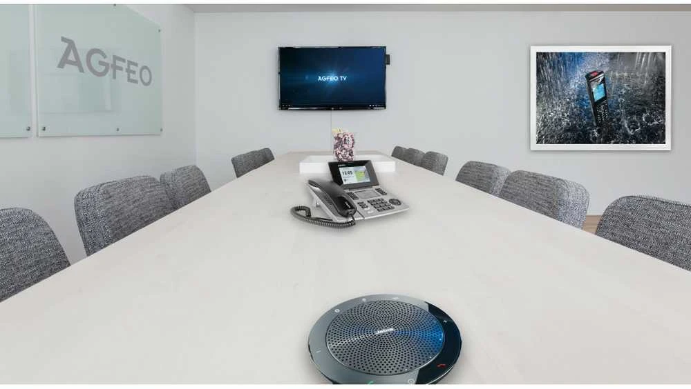Telefonas Agfeo AGFEO Systemtelefon ST56 IP SENSORfon sidabrinis