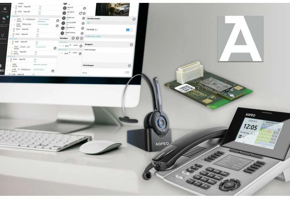 Agfeo AGFEO Systemtelefonas ST56 SENSORfon sidabras