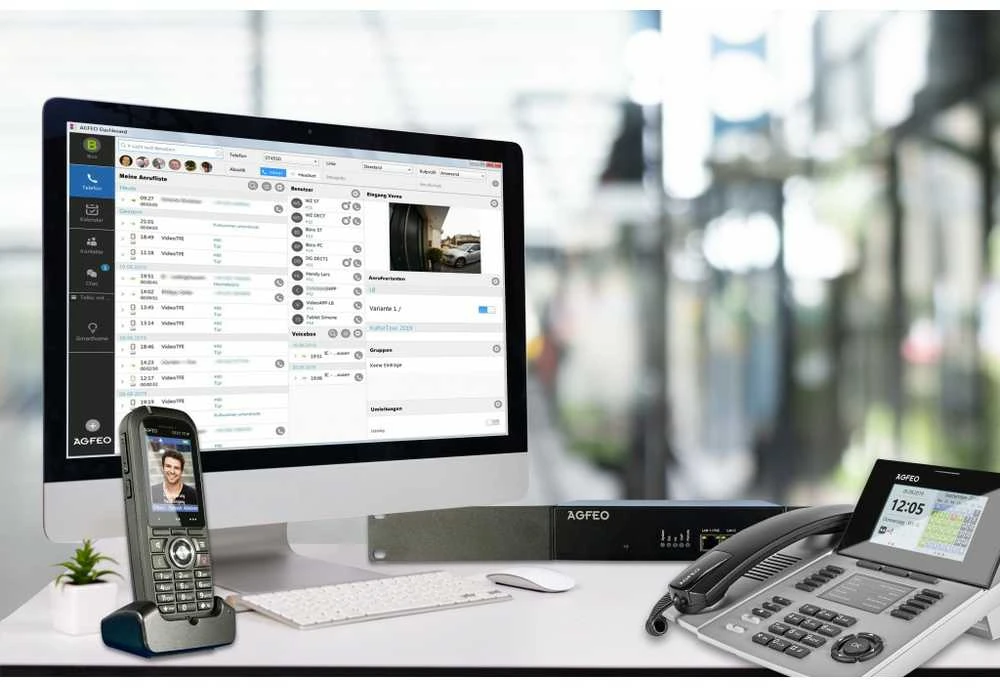 Agfeo AGFEO Systemtelefonas ST56 SENSORfon sidabras