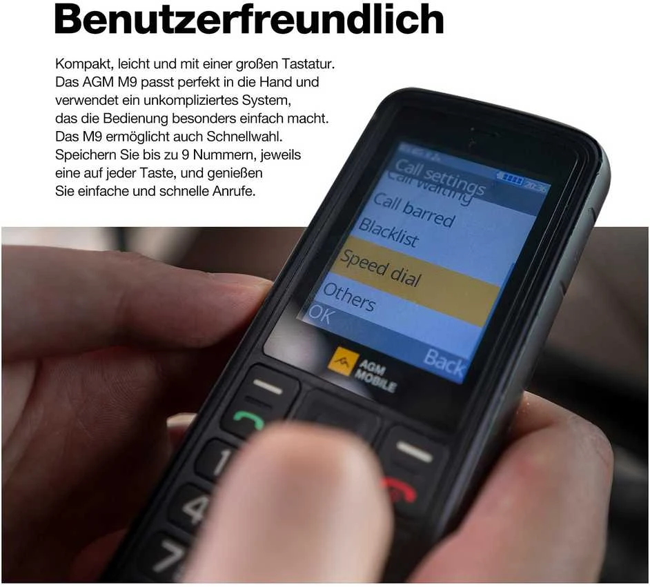 Išmanusis telefonas AGM Mobile by beafon M9 Bartype Outdoor Keys