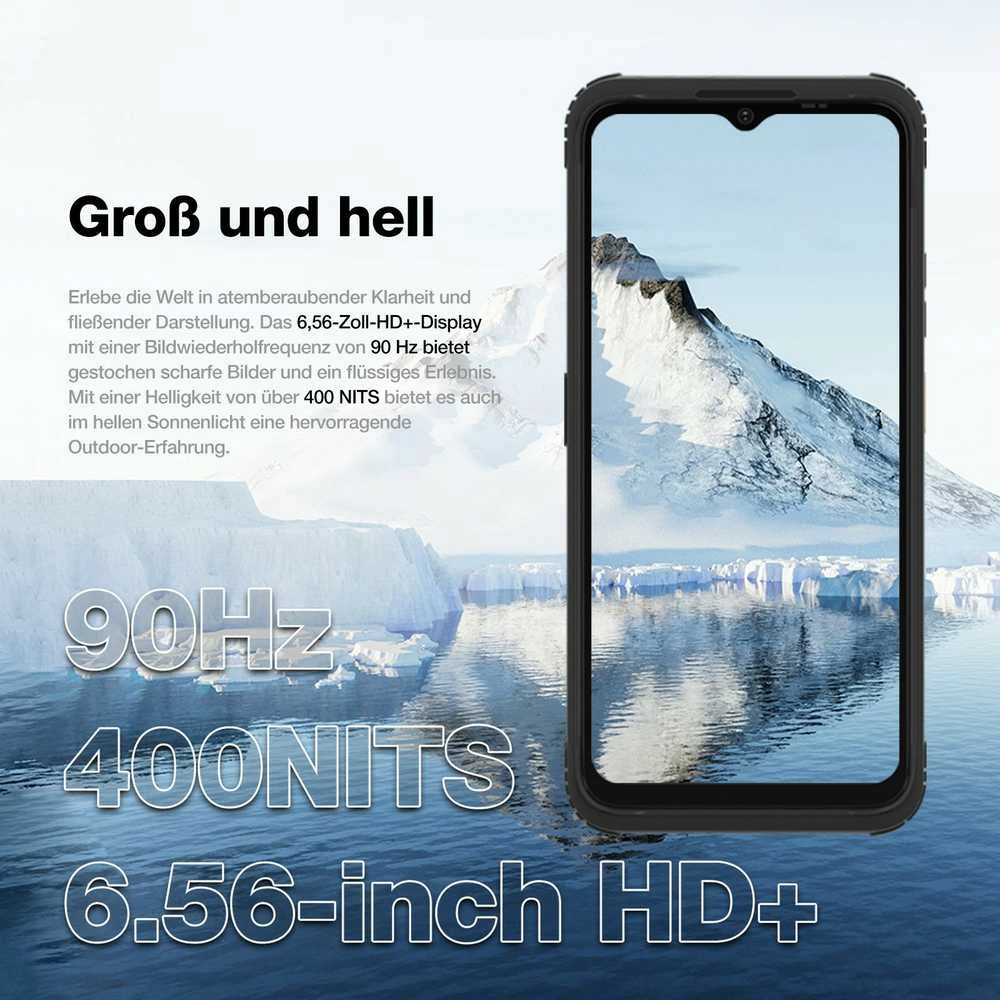 Išmanusis telefonas AGM Mobile H MAX Outdoor Rugged 128GB 4RAM 4G Juodas