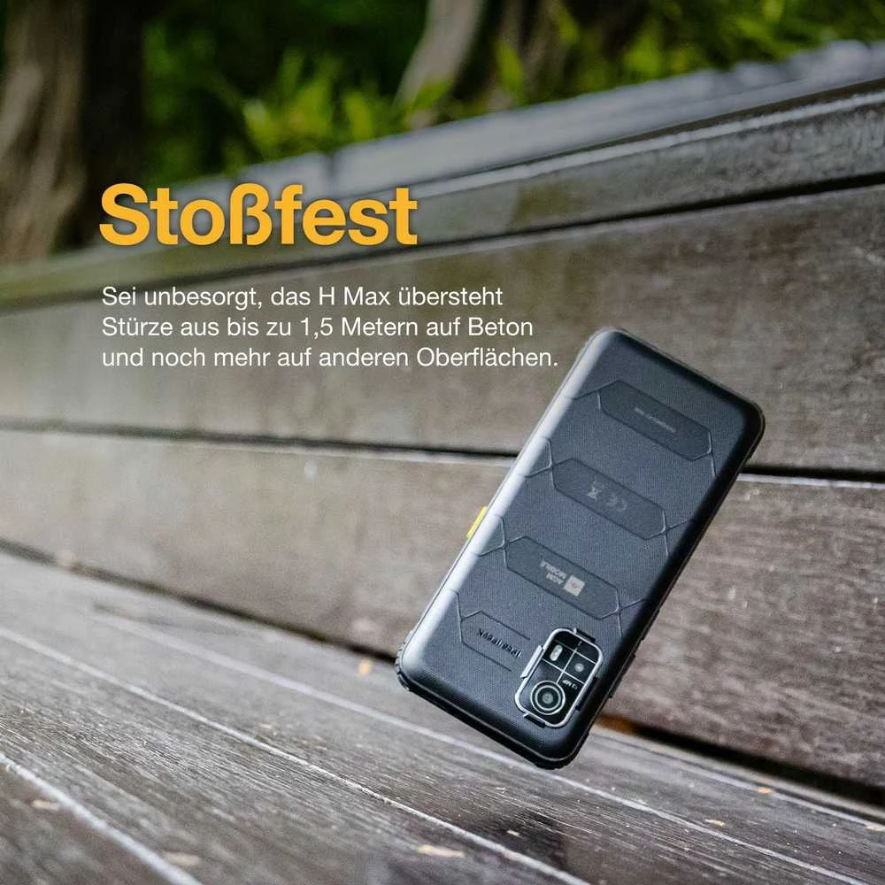 Išmanusis telefonas AGM Mobile H MAX Outdoor Rugged 128GB 4RAM 4G Juodas