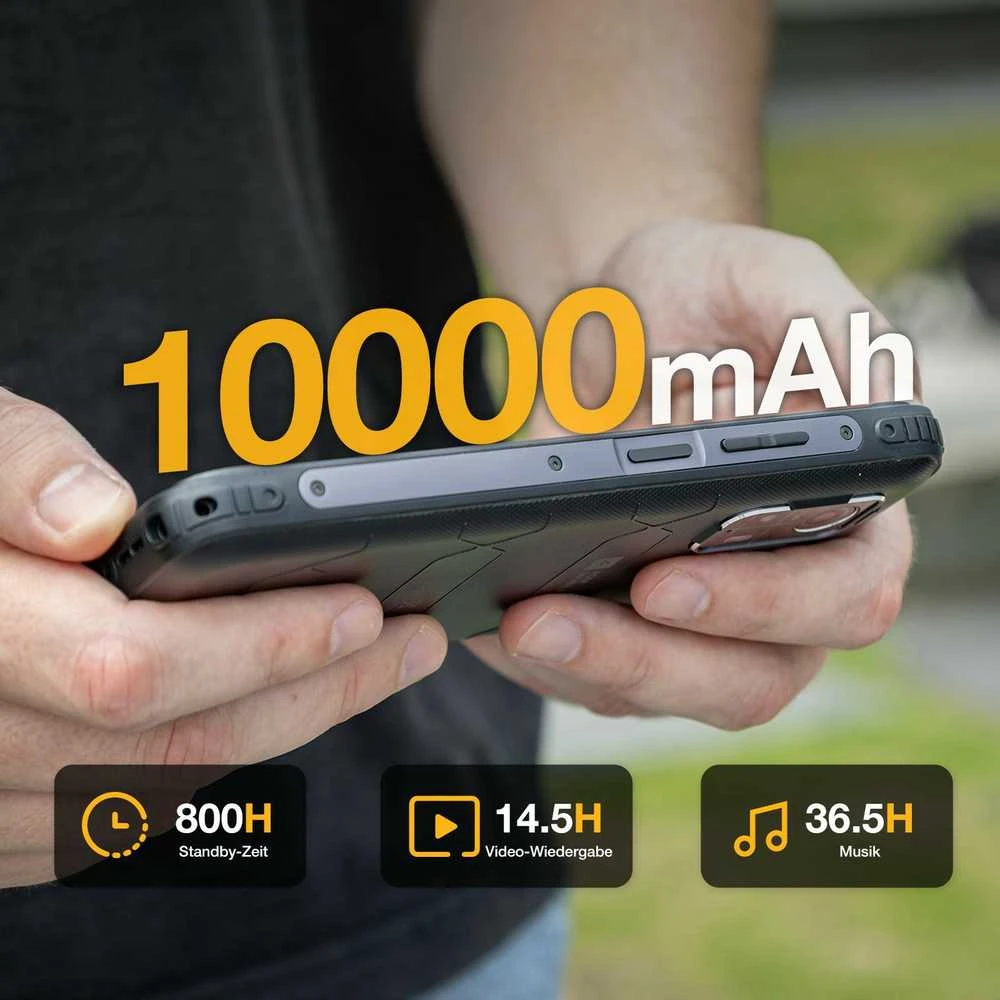 Išmanusis telefonas AGM Mobile H MAX Outdoor Rugged 128GB 4RAM 4G Juodas