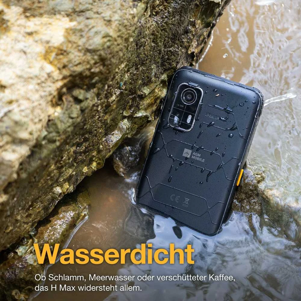 Išmanusis telefonas AGM Mobile H MAX Outdoor Rugged 128GB 4RAM 4G Juodas