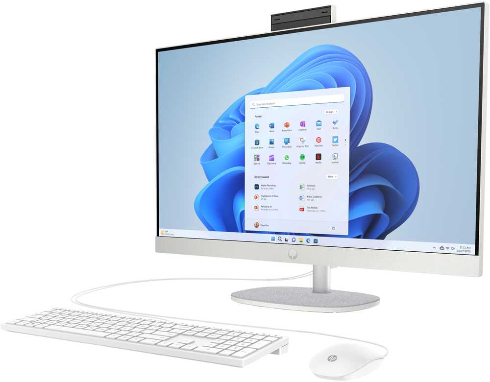 Monitorius HP 27-cr0475ng AiO 27" FHD i7-1355U 16GB/1TB SSD Win11 BX8Z0EA#ABD baltas