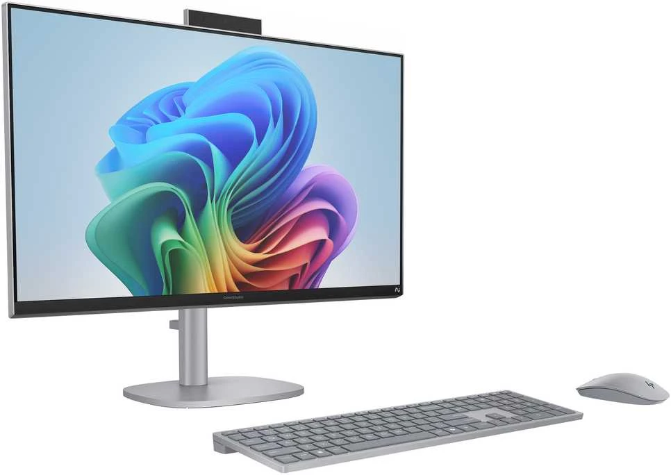 Monitorius HP OmniStudio X 27-cs1470ng AiO 27" UHD Core Ultra 7 258V 32GB/1TB SSD Win11 BX9J0EA#ABD sidabrinis