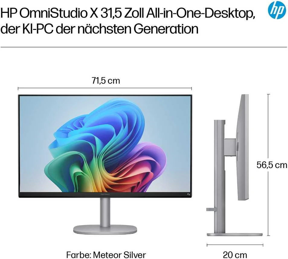 Monitorius HP OmniStudio X 32" UHD IPS daugiafunkcis kompiuteris su Core Ultra 7 256V 16GB / 1TB SSD Win11 32-c1073ng