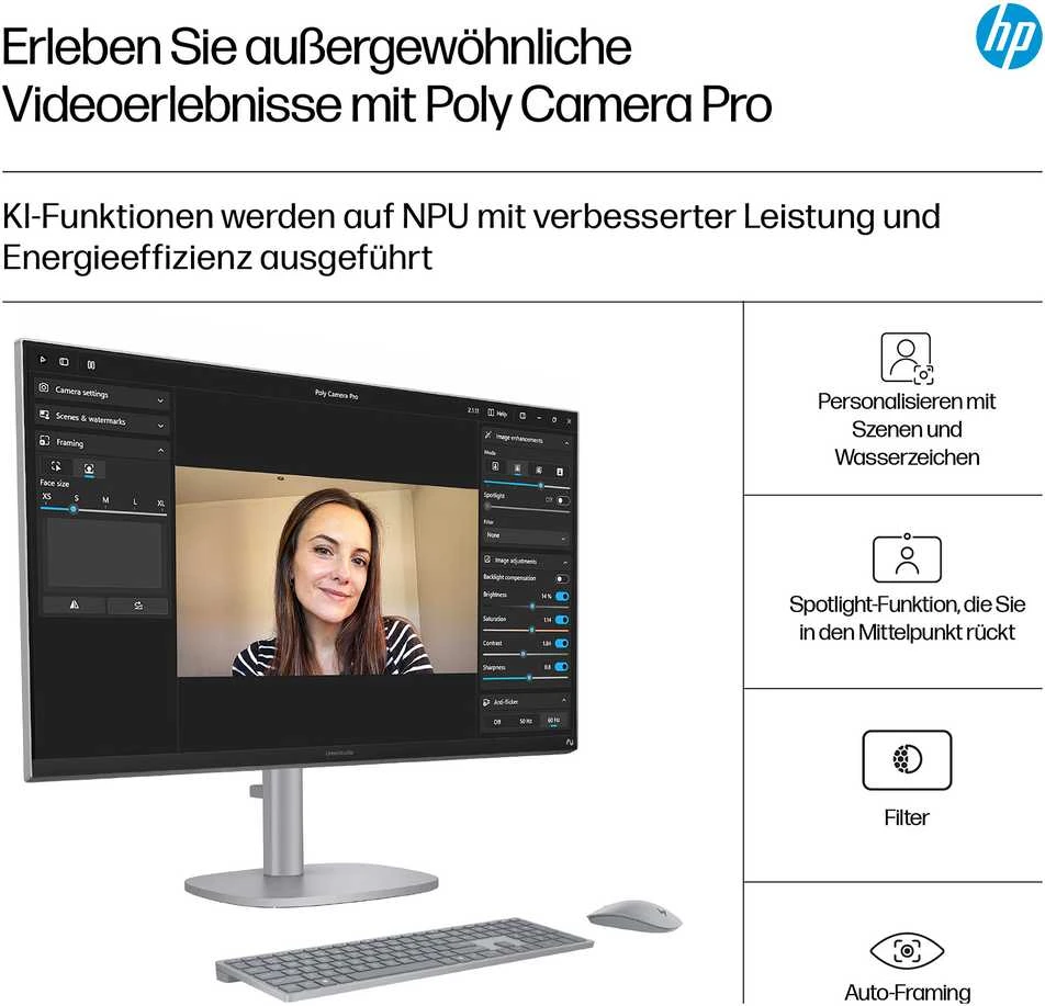 Monitorius HP OmniStudio X 32" UHD IPS daugiafunkcis kompiuteris su Core Ultra 7 256V 16GB / 1TB SSD Win11 32-c1073ng
