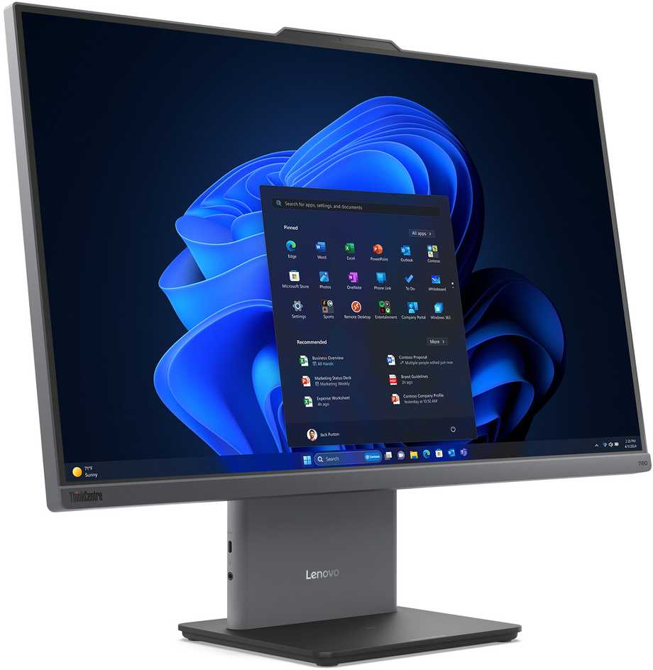 Stacionarus kompiuteris Lenovo TC NEO 55A G6 AI R7-350 16GB - 512GB SSD 23.8 FHD NT W11P