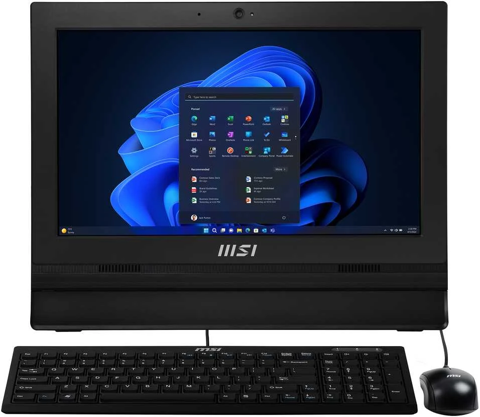 Stacionarus kompiuteris Komputer MSI MSI PRO AP162T ADL-019DE 15.6" HD N100/4GB/128GB/juodas W11P