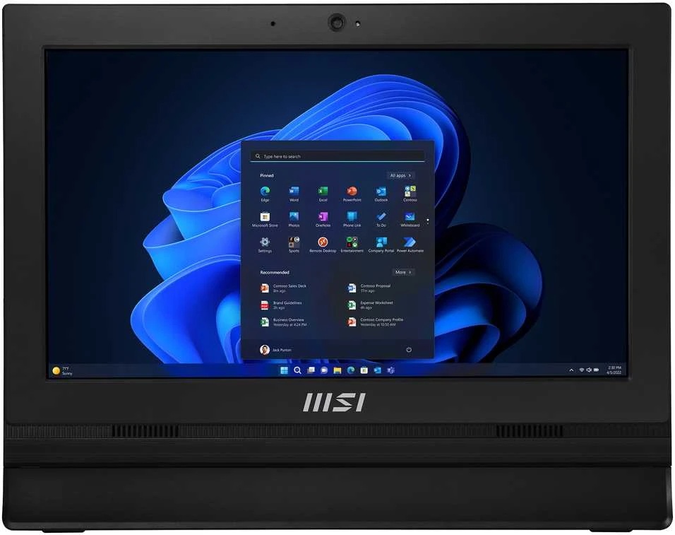 Stacionarus kompiuteris Komputer MSI MSI PRO AP162T ADL-019DE 15.6" HD N100/4GB/128GB/juodas W11P