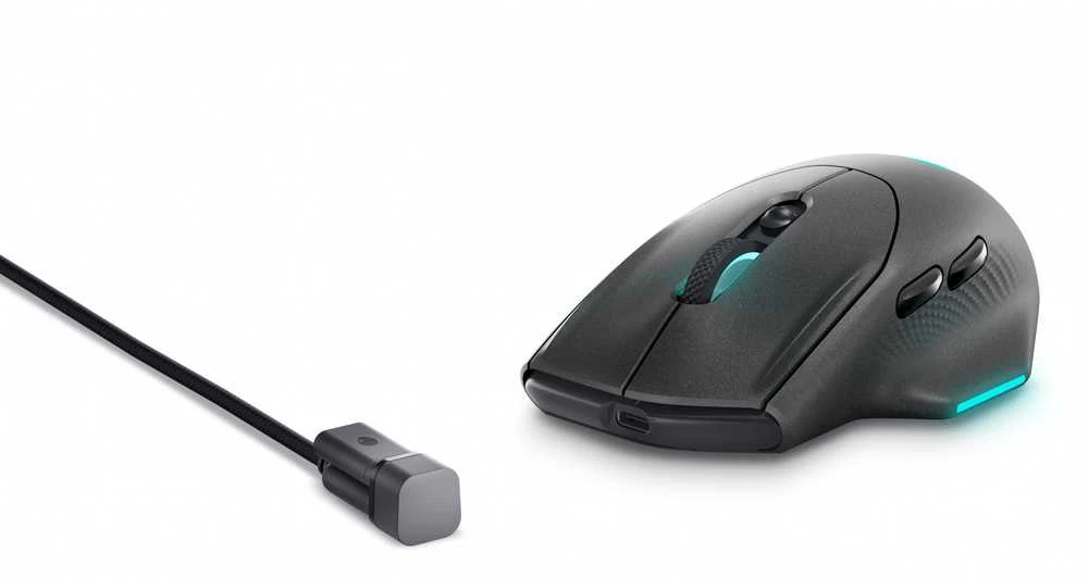 Dell | Pelė žaidimams | AW620M | su laidu/Wireless | USB-A | Dark Side of the Moon