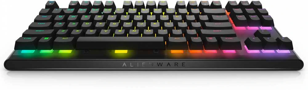 Dell Alienware Tenkeyless AW420K | Klaviatūra žaidimams | su laidu | EN | CHERRY MX Raudona | Dark Side of the Moon