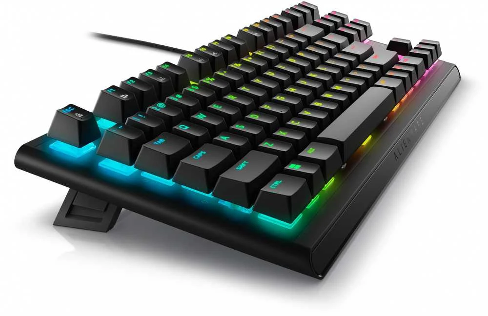 Dell Alienware Tenkeyless AW420K | Klaviatūra žaidimams | su laidu | EN | CHERRY MX Raudona | Dark Side of the Moon