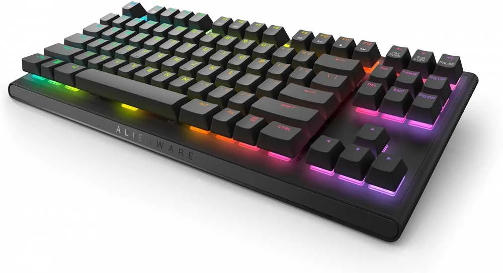 Dell Alienware Tenkeyless AW420K | Klaviatūra žaidimams | su laidu | EN | CHERRY MX Raudona | Dark Side of the Moon