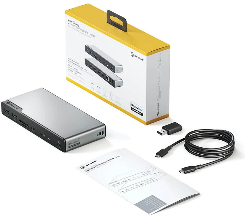 Alogic DV4 universalus USB-C (DUCDV4) dokas / replikatorius