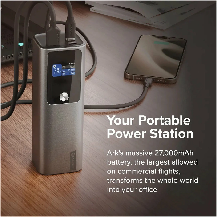 ALOGIC Ark 27 000 mAh maitinimo blokas su 140 W USB-C įkrovimu