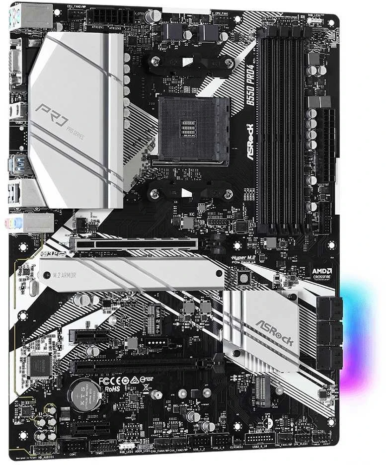 Pagrindinė plokštė ASRock B550 PRO4, AM4, ATX, DDR4