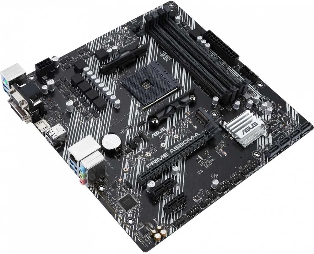Pagrindinė plokštė ASUS PRIME A520M-A II/CSM AM4 A520/HDMI-DVI-VGA/M.2/ATX
