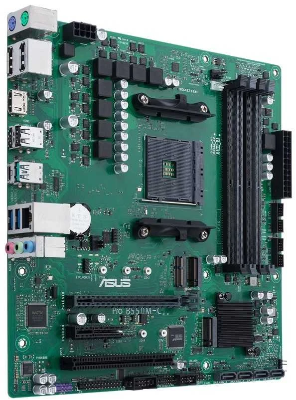 Pagrindinė plokštė Motininė Plokštė - ASUS PRO B550M-C/CSM Socket AM4 micro ATX 4 DDR4 Slots