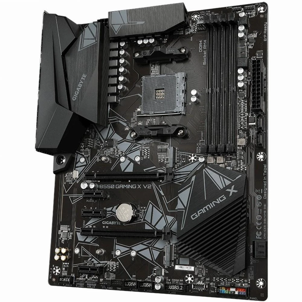 Pagrindinė plokštė GIGABYTE/AMD B550/AM4/ATX/Memory DDR4/Atminties lizdai 4/3xPCI-Express 3.0 1x/1xPCI-Express 3.0 2x/1xPCI-Express 4.0 16x/2xM.2/1xDVI-D/1xHDMI/2xAudio-In/1xAudio-Out/2xUSB 2.0/4xUSB 3.2/1xPS/2/1xRJ45