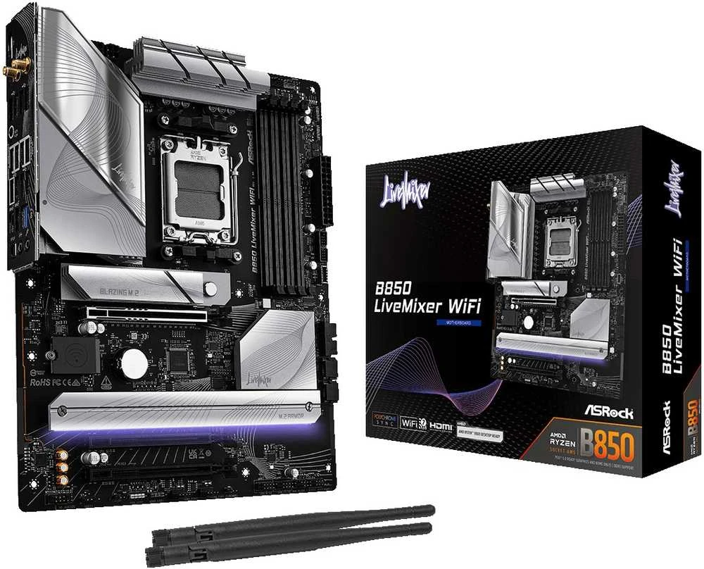 Pagrindinė plokštė ASRock B850 LiveMixer WiFi