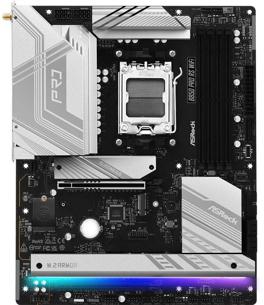 Pagrindinė plokštė ASRock B850 Pro RS WiFi AMD B850 Lizdas AM5 ATX