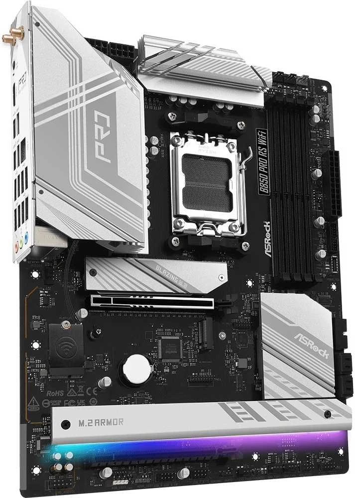 Pagrindinė plokštė ASRock B850 Pro RS WiFi AMD B850 Lizdas AM5 ATX