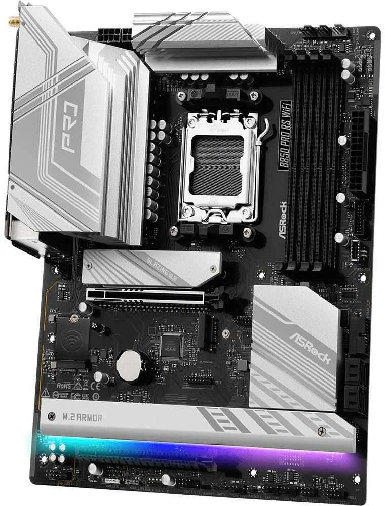 Pagrindinė plokštė ASRock B850 Pro RS WiFi AMD B850 Lizdas AM5 ATX