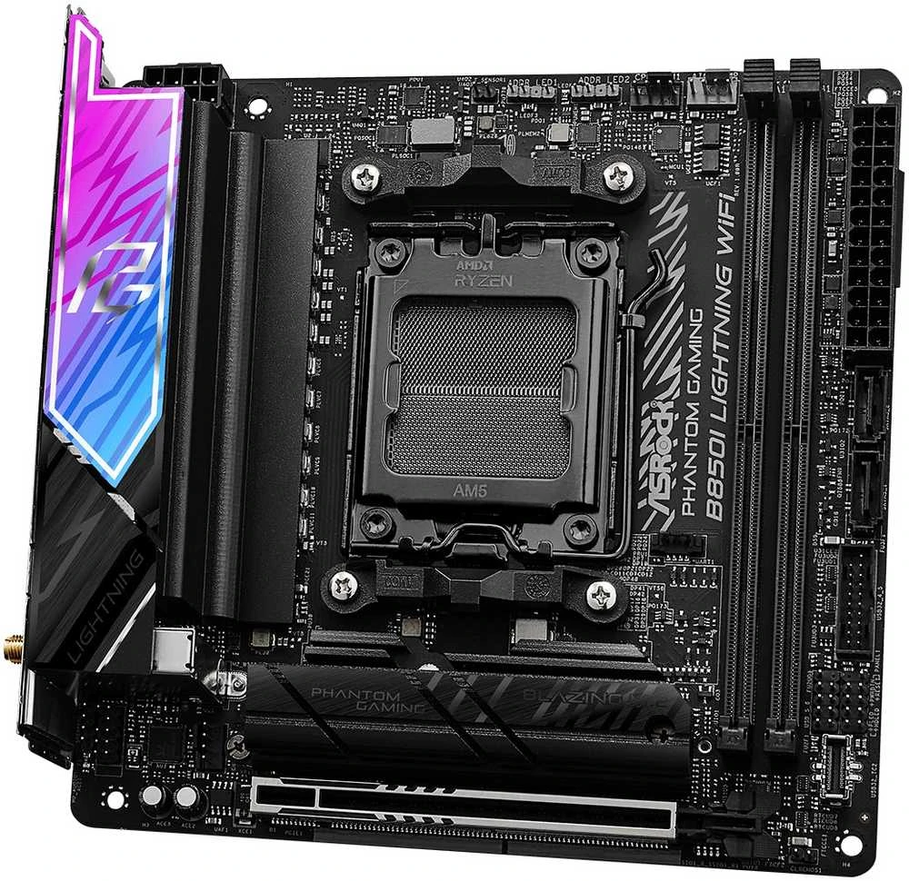 ASRock Phantom Gaming B850I „Lightning WiFi“ AMD B850 Socket AM5 mini ITX