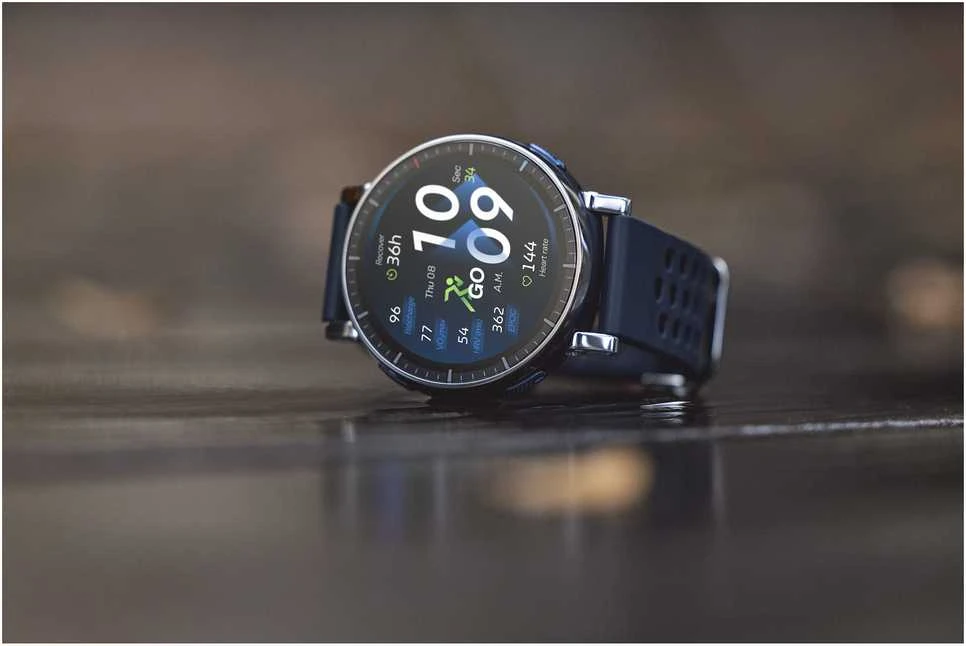 Amazfit Active 3 Premium Dark Mėlyna Išmanusis laikrodis HYROX-Modus