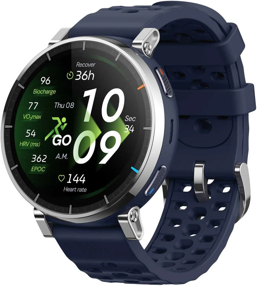 Amazfit Active 3 Premium Dark Mėlyna Išmanusis laikrodis HYROX-Modus
