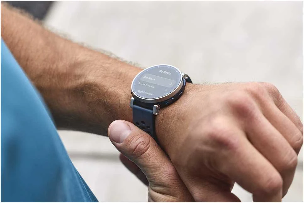Amazfit Active 3 Premium Dark Mėlyna Išmanusis laikrodis HYROX-Modus
