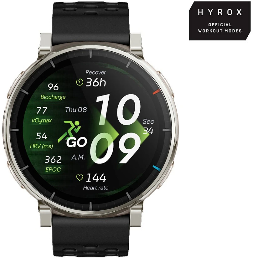 Išmanusis laikrodis Amazfit Active 3 Premium NFC Apex Sidabrinis