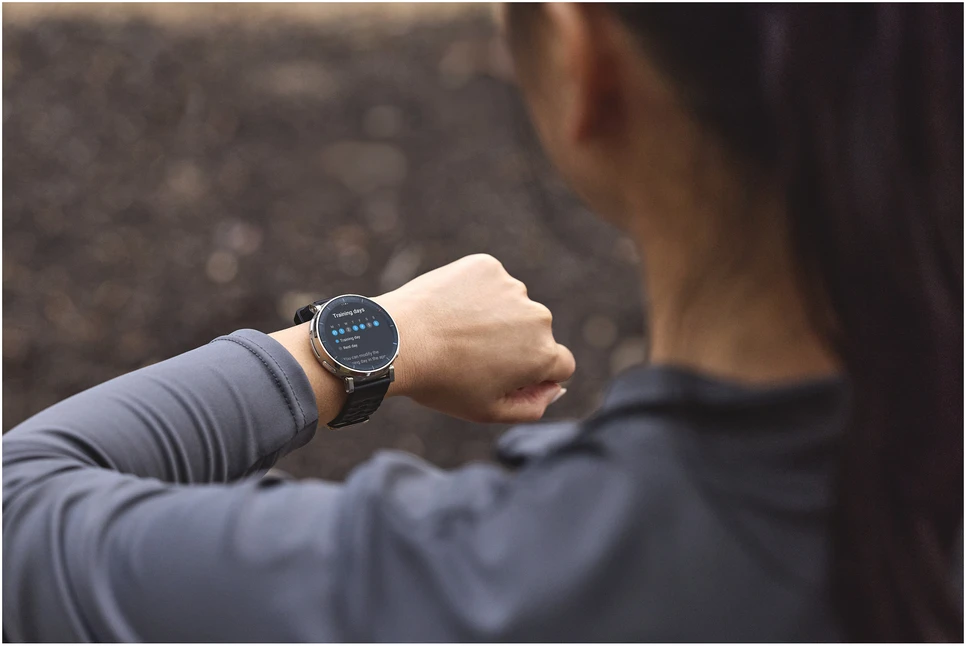 Išmanusis laikrodis Amazfit Active 3 Premium NFC Apex Sidabrinis