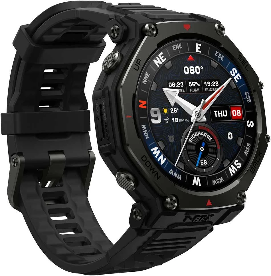 Išmanusis laikrodis Amazfit T-Rex 3 Pro, juodos spalvos (48mm)