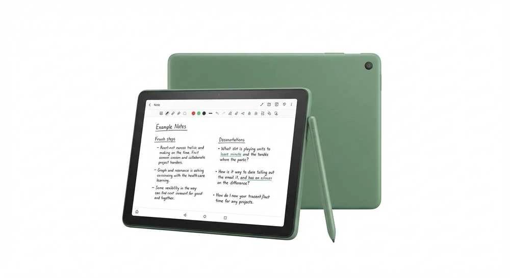 Amazon Kindle Naujasis „Kindle Scribe“ el. knyga – 2024 m. išleidimas, 10,2 colio ekranas su akinimo efektu, 64 GB talpos „Wi-Fi“ ryšiu (be užrakinimo ekrano reklamų) ir „Premium Pen Jade“ rašikliu.