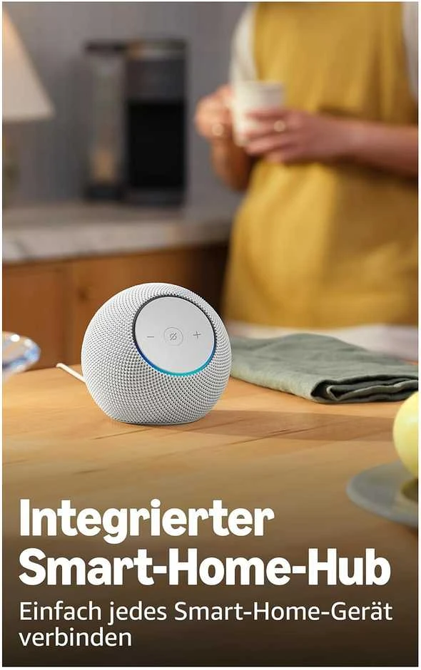 Amazon „Echo Dot Max“ (2025 m.) išmanioji kolonėlė su „Alexa“ – Juodas