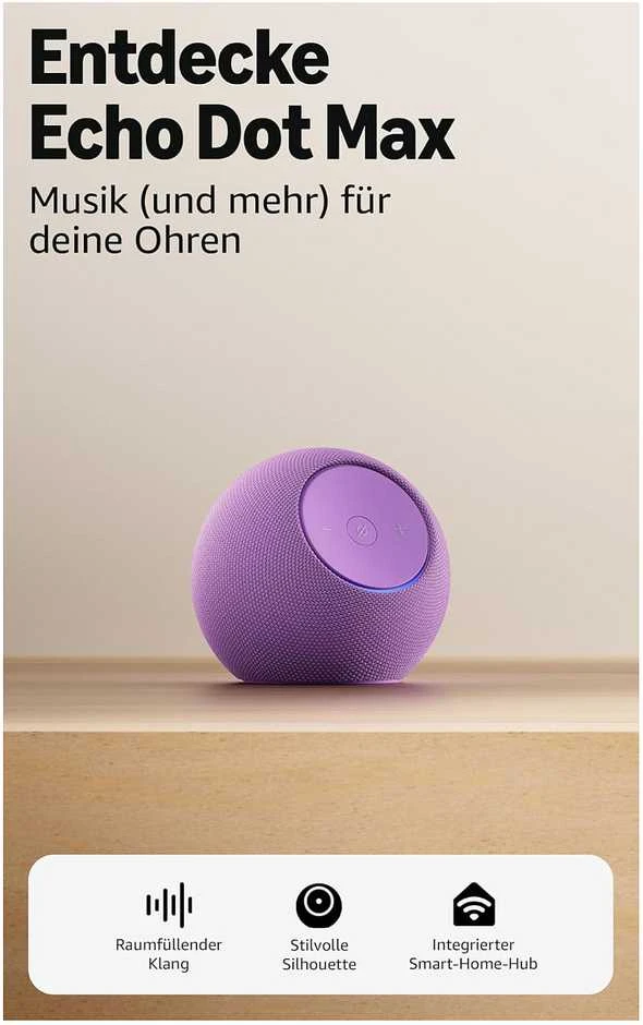 Amazon Echo Dot Max Violetinis (2025)