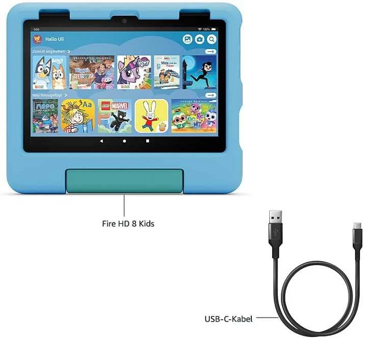 Vaikiškas planšetinis kompiuteris Amazon Fire HD 8 2024, WiFi 32GB, Violetinis