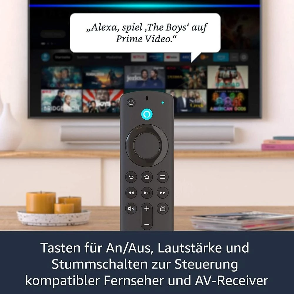 Vaizdo grotuvas „Amazon Fire TV Stick Alexa 2021“.