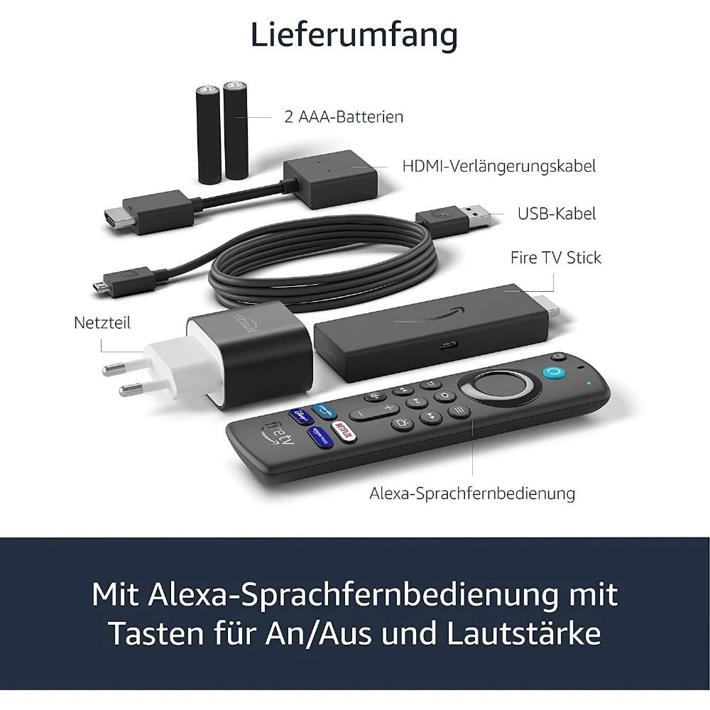 Vaizdo grotuvas „Amazon Fire TV Stick Alexa 2021“.
