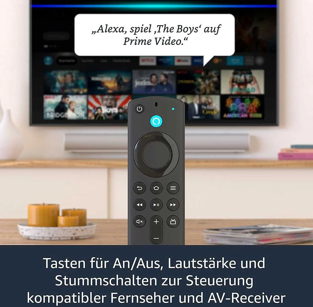 Vaizdo grotuvas „Amazon Fire TV Stick Alexa 2021“.