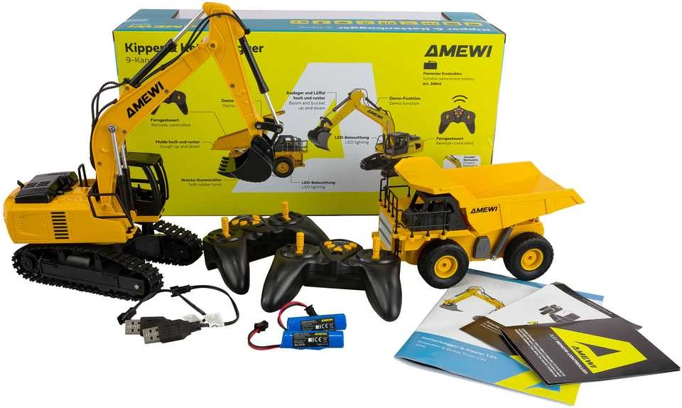 Carruzzo Amewi 22710 Radijo bangomis valdomas (RC) modelis Ekskavatorius Elektrinis variklis 1:24