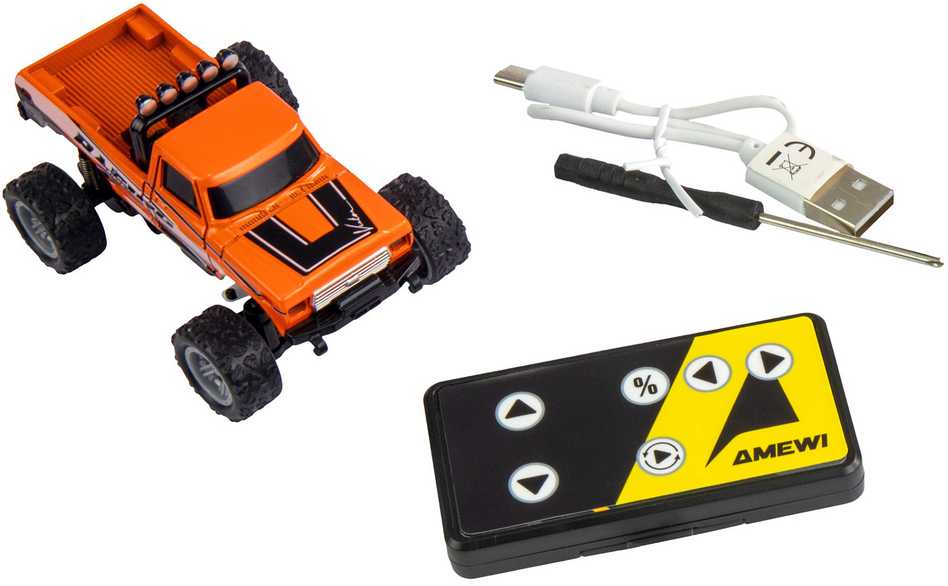 Amewi Amewi RC Monstertruck Die Cast Li-Ion 200mAh oranžinis 6+