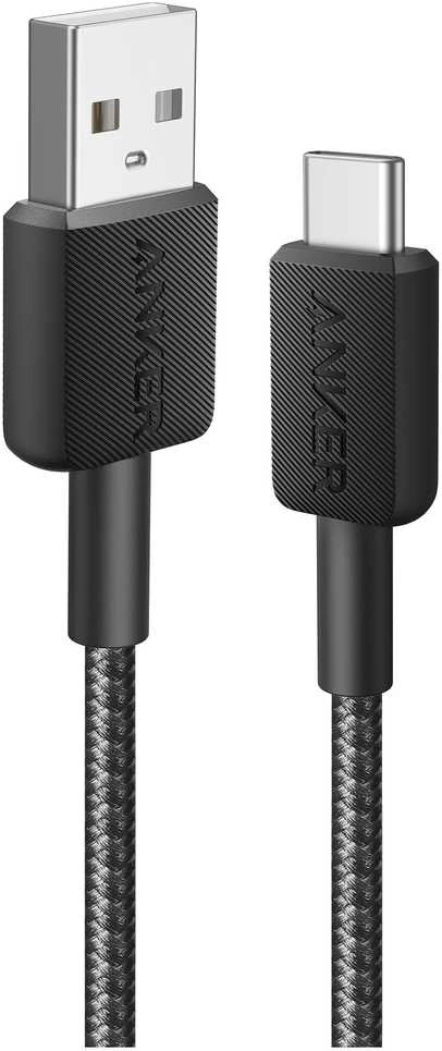 Anker | 322 nailono kabelis, Juodas | A81H6G11 | USB-A į USB-C