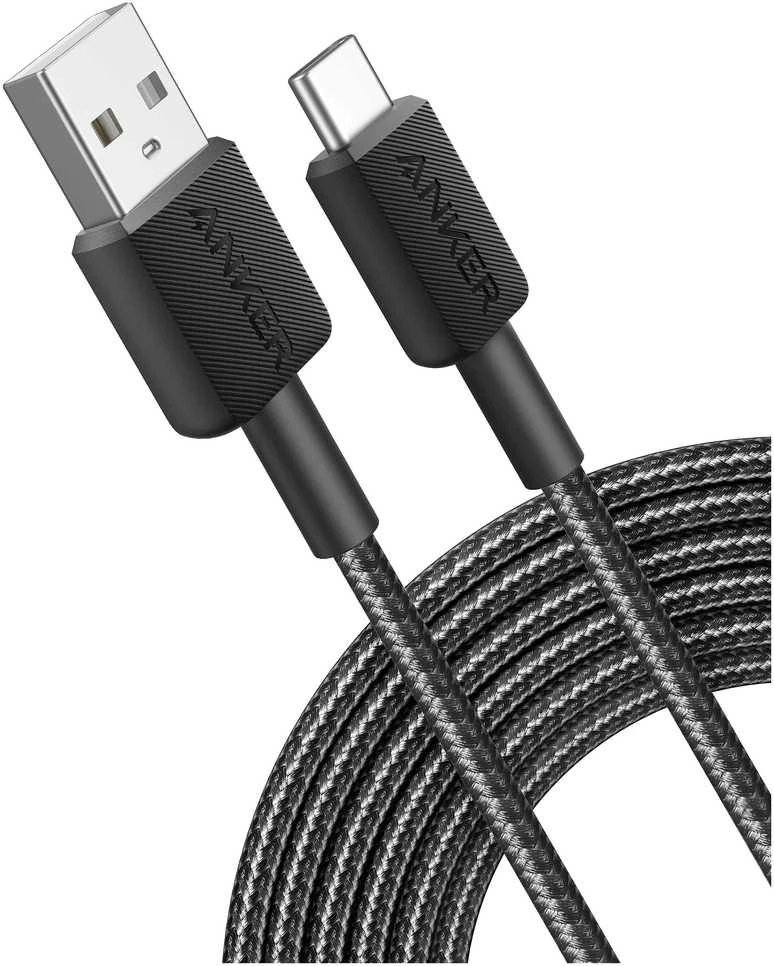 Anker | 322 nailono kabelis, Juodas | A81H6G11 | USB-A į USB-C