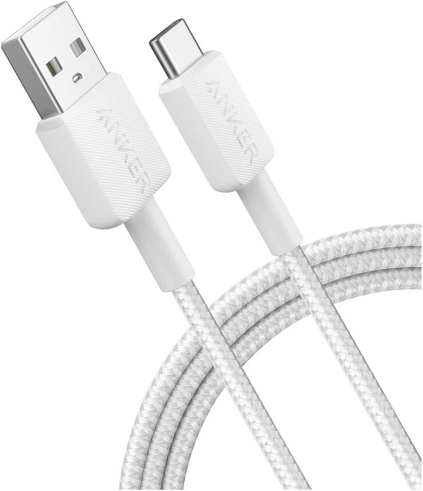 Anker | 322 nailono kabelis, Baltas | A81H5G21 | USB-A į USB-C