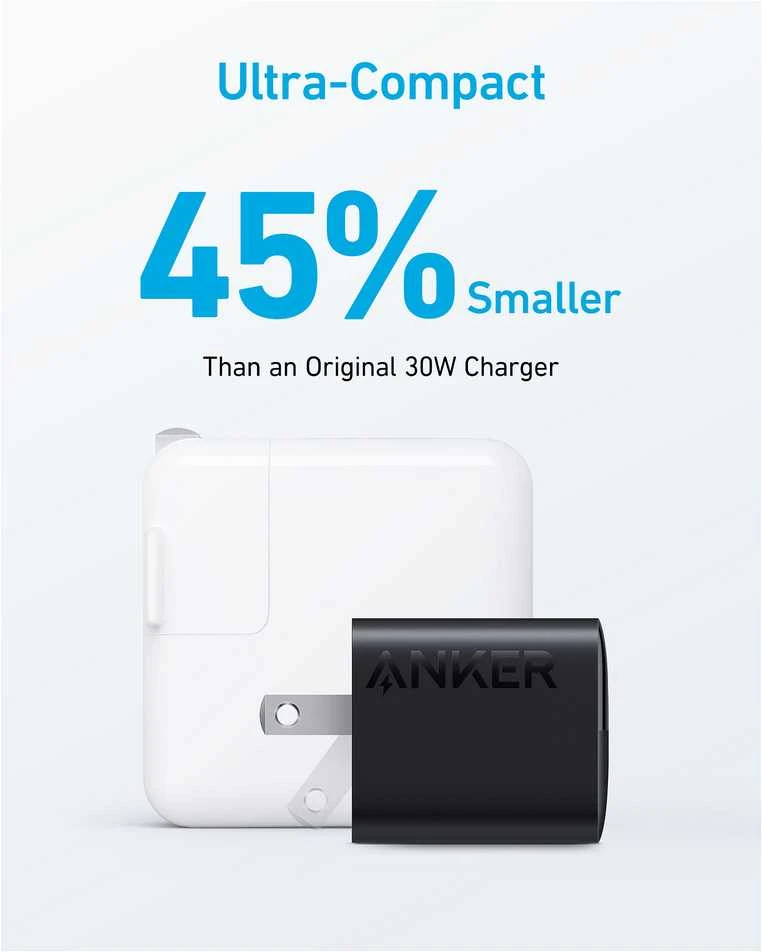 "Anker" įkroviklis 323 33W 1x USB-A 1x USB-C