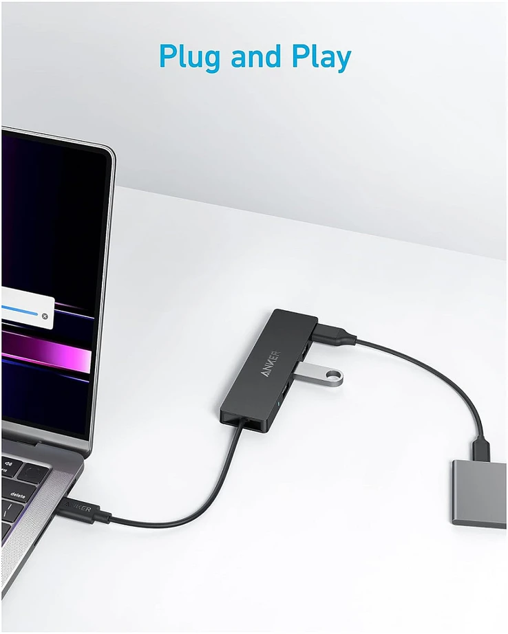 Anker | USB-C Data Hub (4-in-1, 5Gbps) | A8309G11